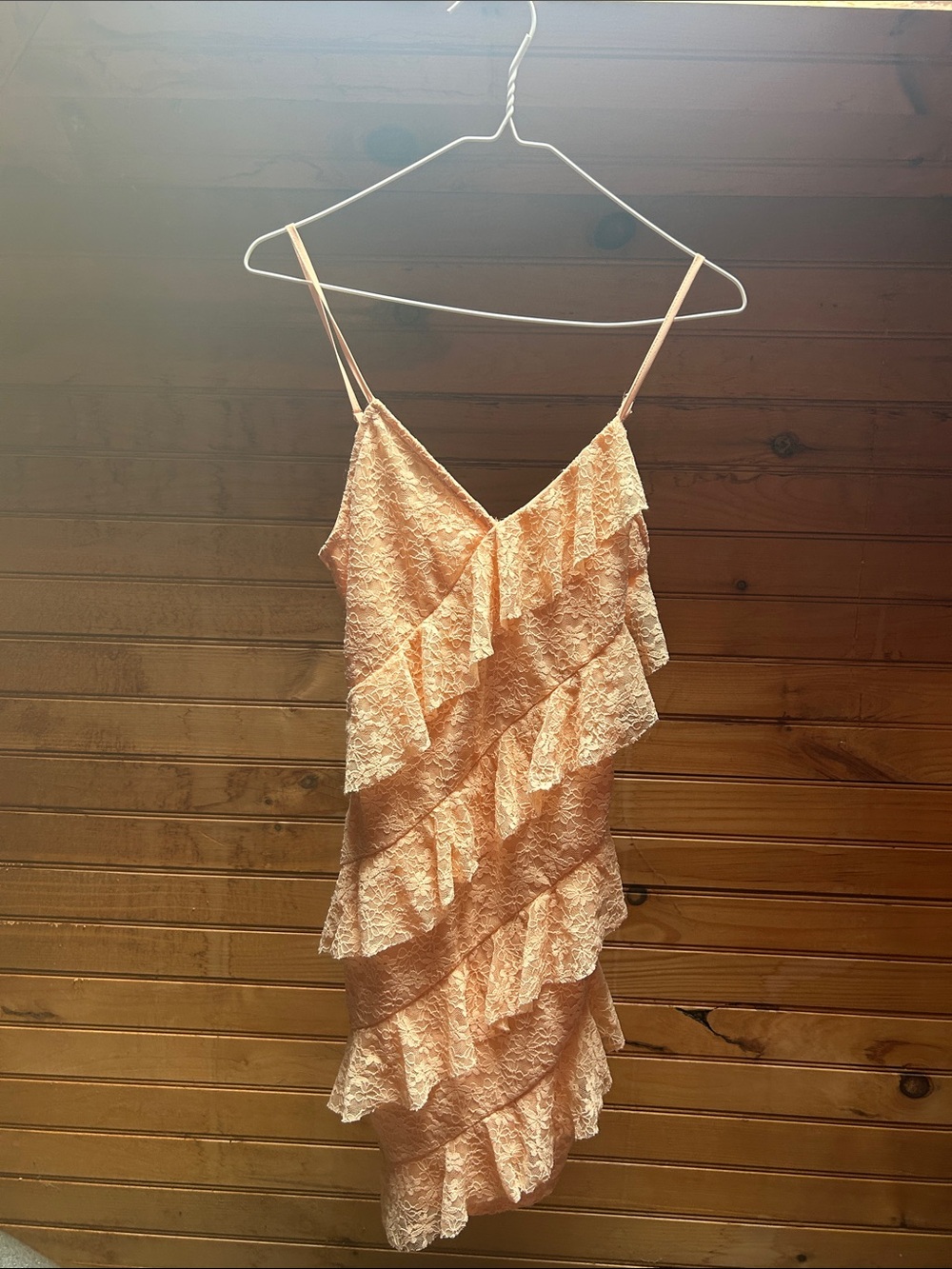 NWT PrettyLittleThing Brittany Blush Lace Bodycon Dress